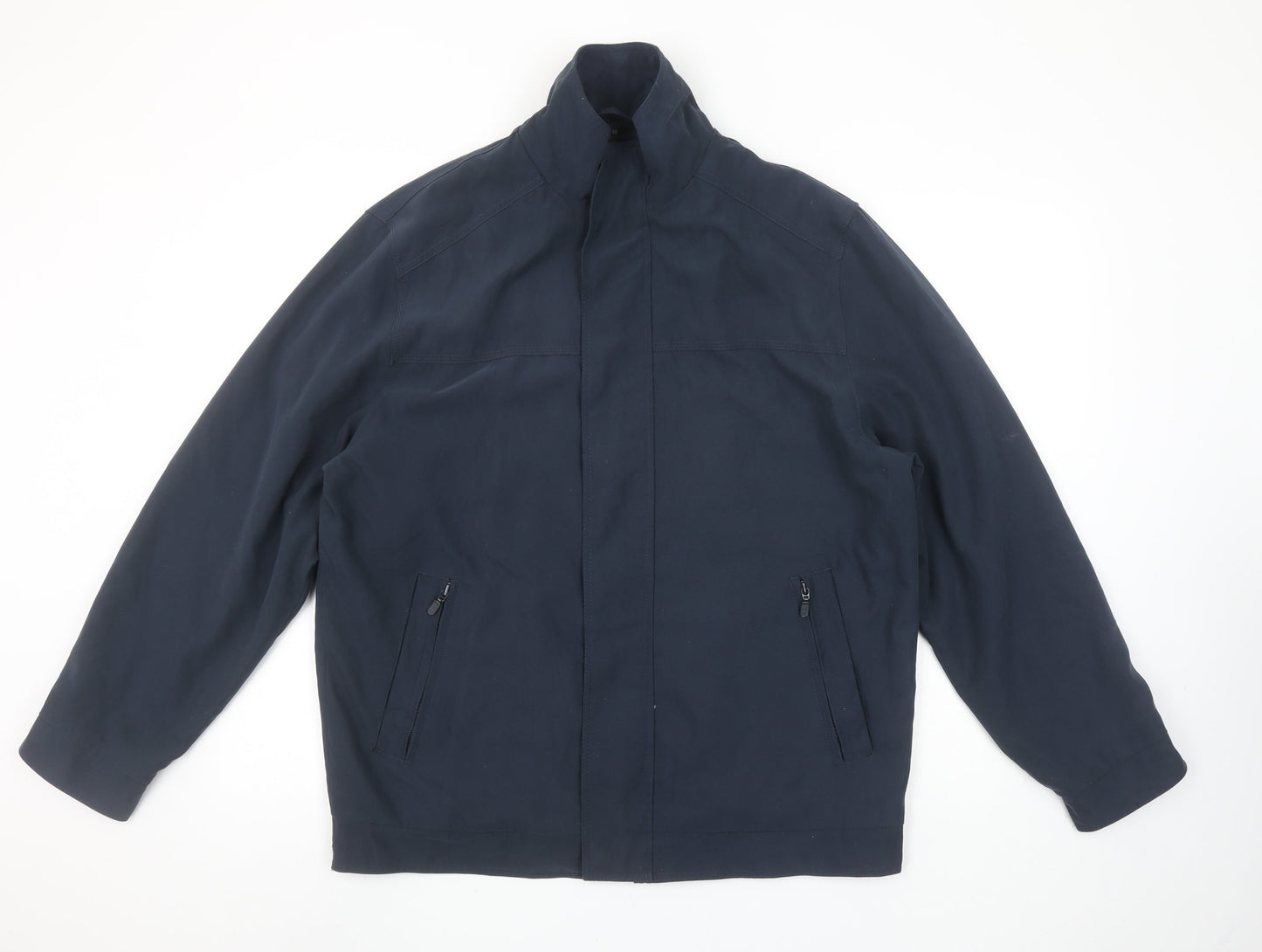Wellington Men's Blue Full Zip Mid-Length Jacket Size 40 Regular
