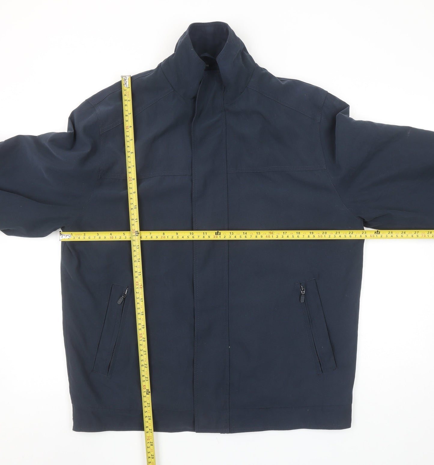 Wellington Men's Blue Full Zip Mid-Length Jacket Size 40 Regular