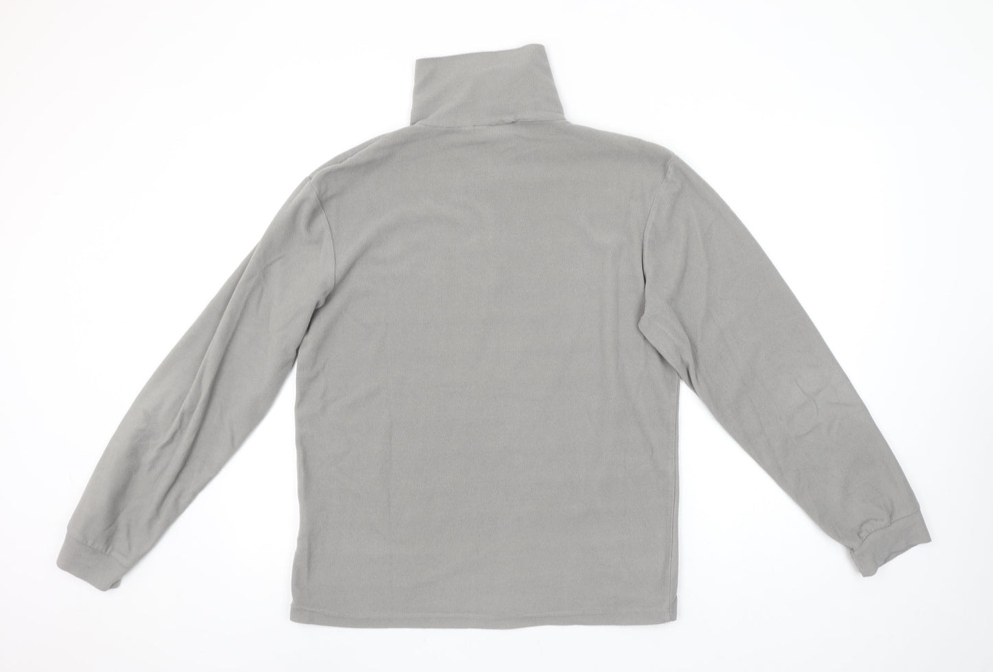 On Spirit Women's Grey Fleece 1/4 Zip Pullover Sweatshirt M