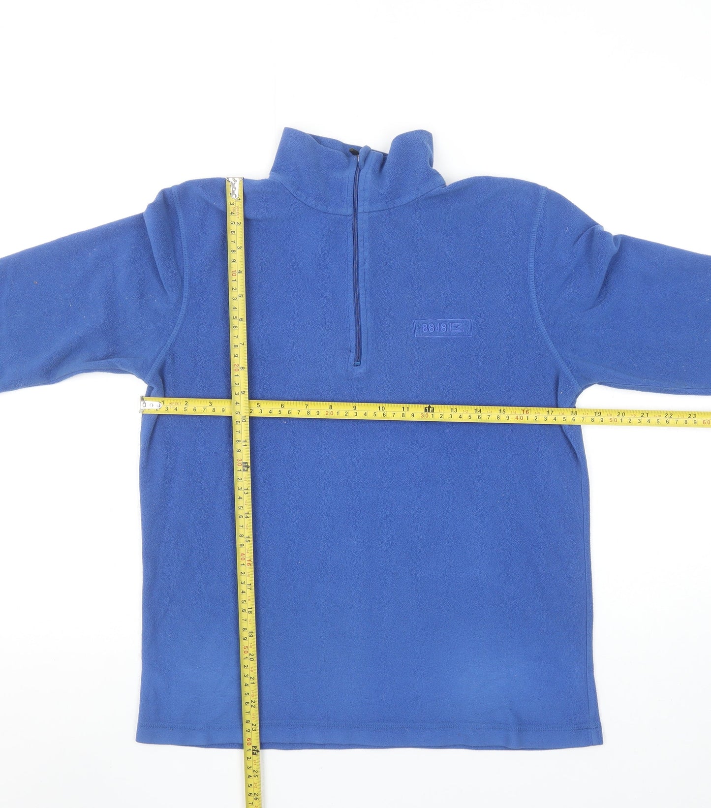 8848 Women’s Blue Fleece 1/2 Zip Pullover Sweatshirt M