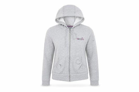 DKNY Active Women's Grey Full Zip Hoodie Size L Cotton Blend