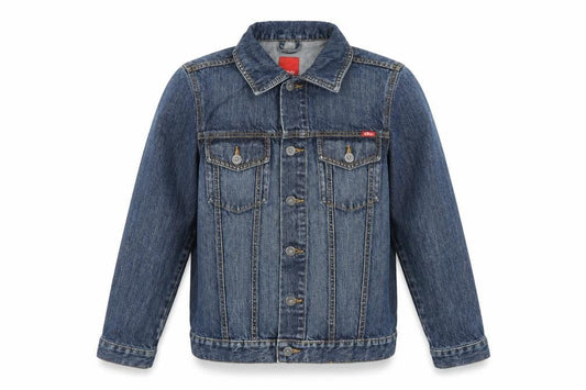 s.Oliver Boys Blue Denim Basic Jacket Size 164 L Cotton Casual