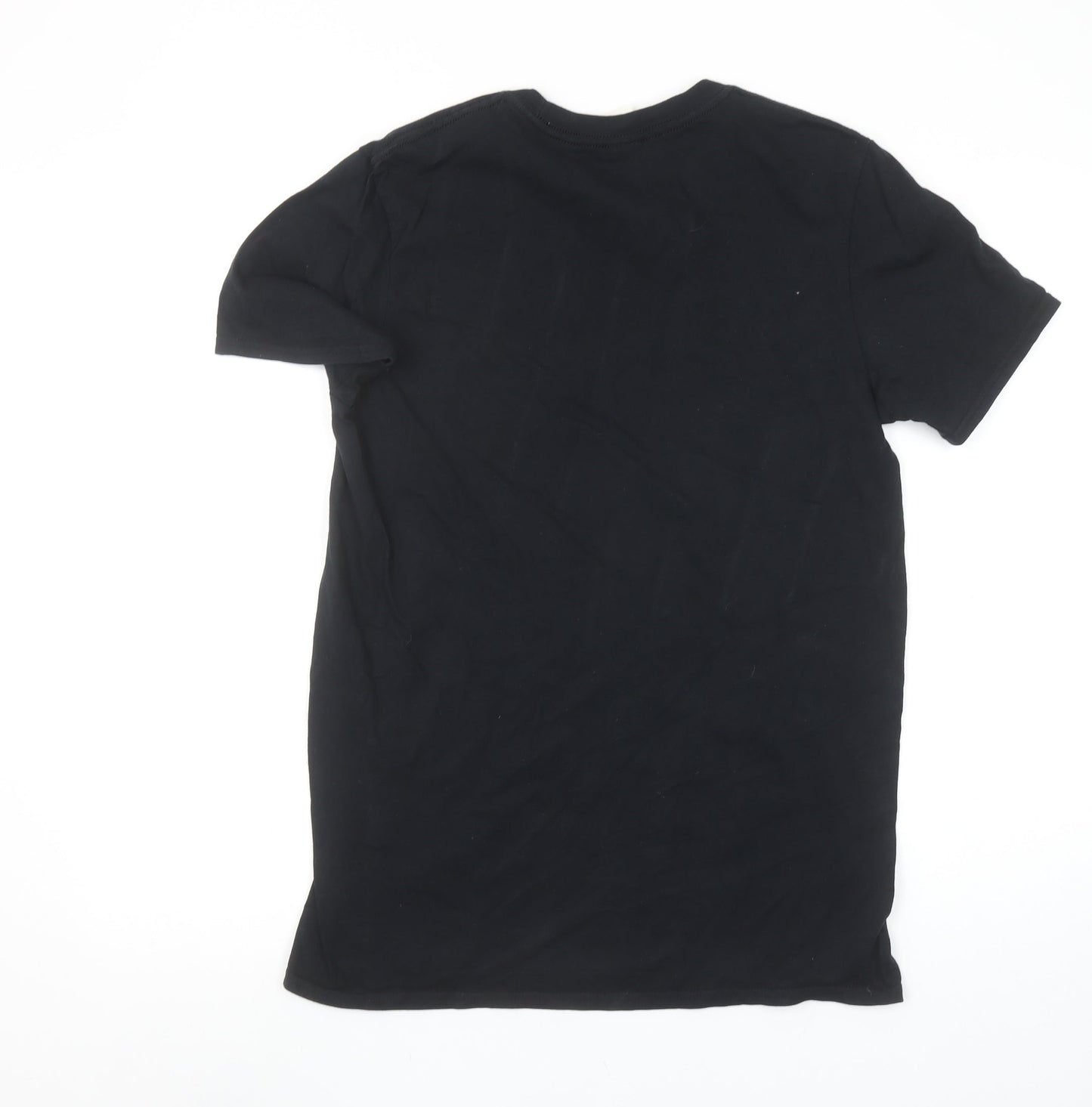 Gildan Men’s Black Funny Graphic T-Shirt Size M Ring Spun Cotton