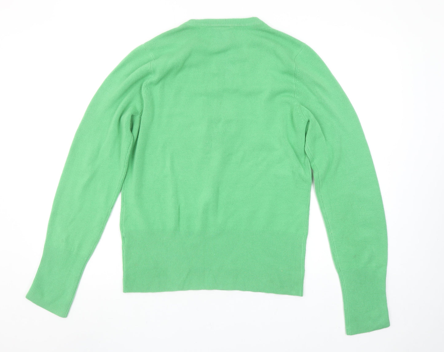 Wallis Women's Green V-Neck Henley Jumper Size 14