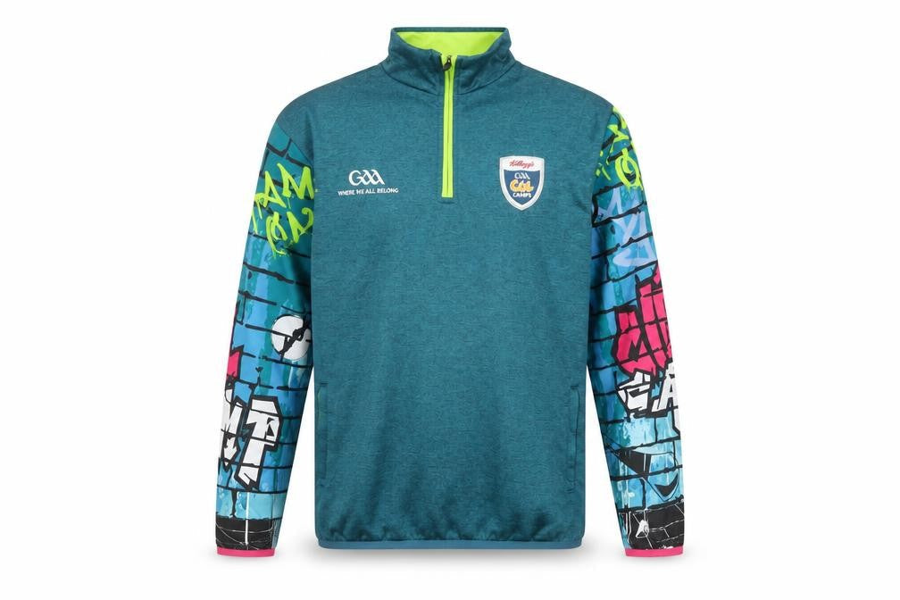 Azzurri Boys Blue 1/4 Zip Graphic Sweatshirt 5 Years