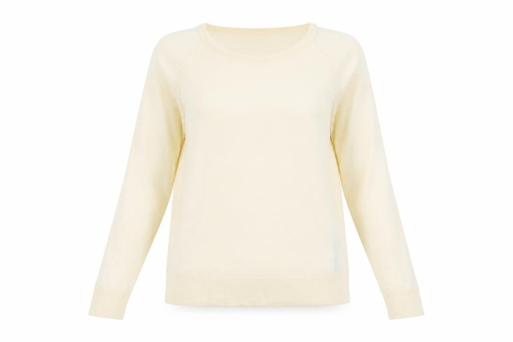 ZARA Women’s Beige Viscose Acrylic Round Neck Pullover Jumper Size S