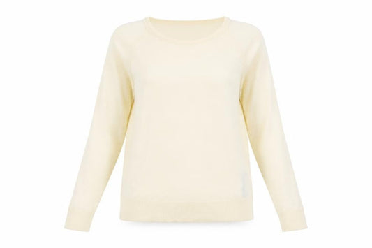 Zara Women’s Beige Viscose Acrylic Round Neck Pullover Jumper Size S