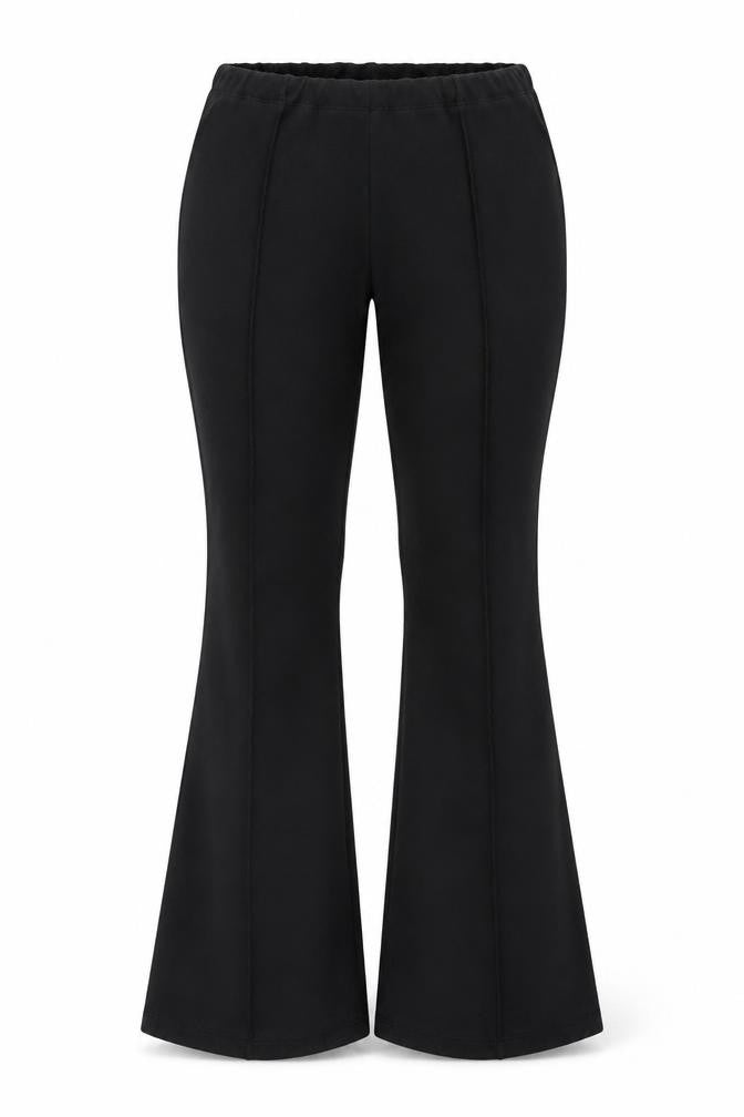 Savida Womens Black Crepe Stretch Trousers Size 8 Regular Fit