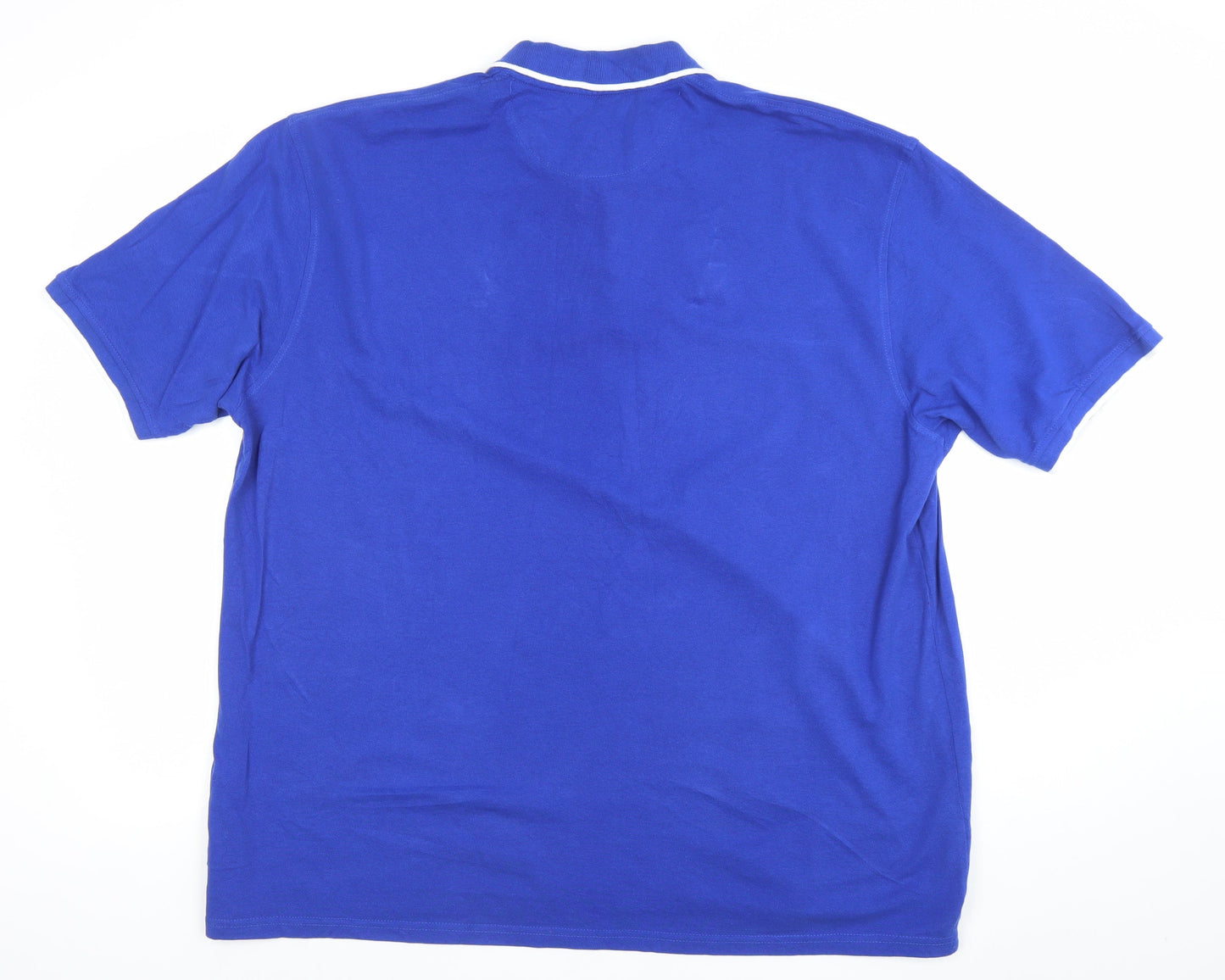 James Pringle Men's Blue 2XL Cotton Short Sleeve Polo Shirt