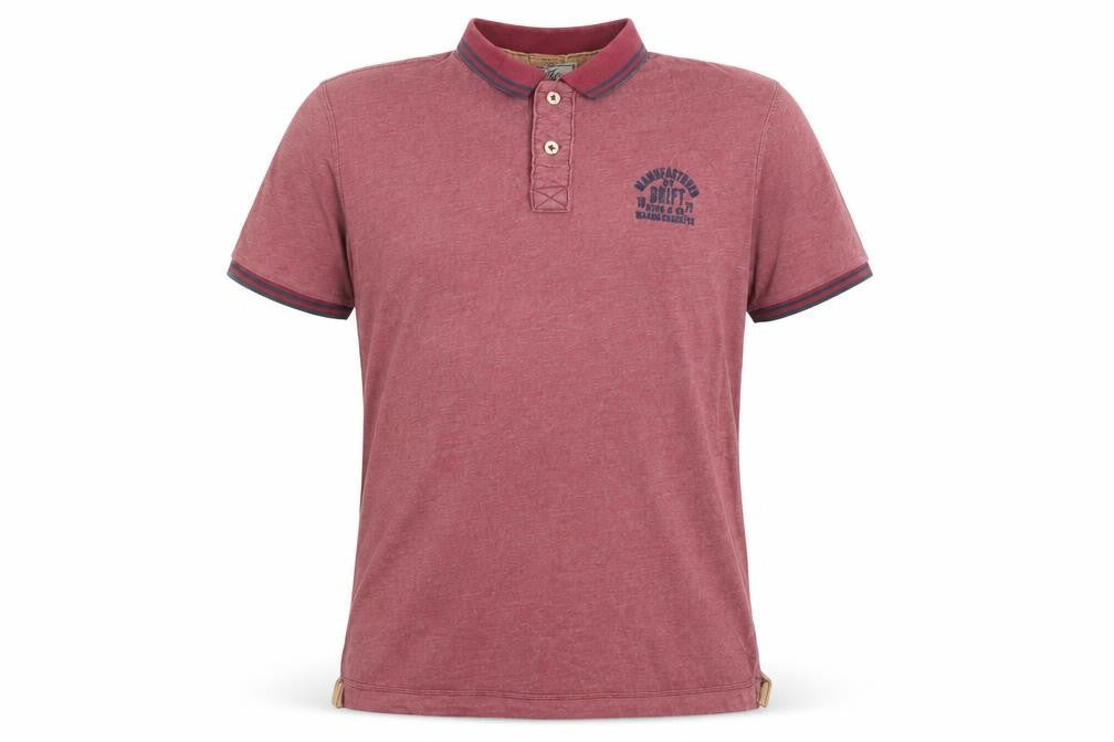 Drift King Men’s Red 2XL Classic Polo Shirt 100% Cotton