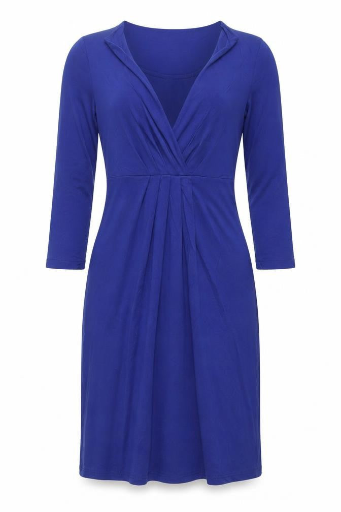 Artigiano Women’s Blue Bodycon Jersey Knee Length Dress UK 8