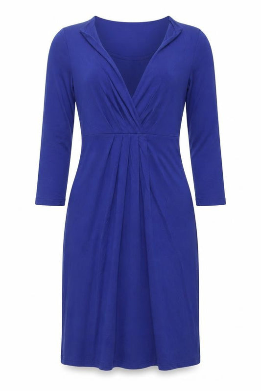 Artigiano Women’s Blue Bodycon Jersey Knee Length Dress UK 8