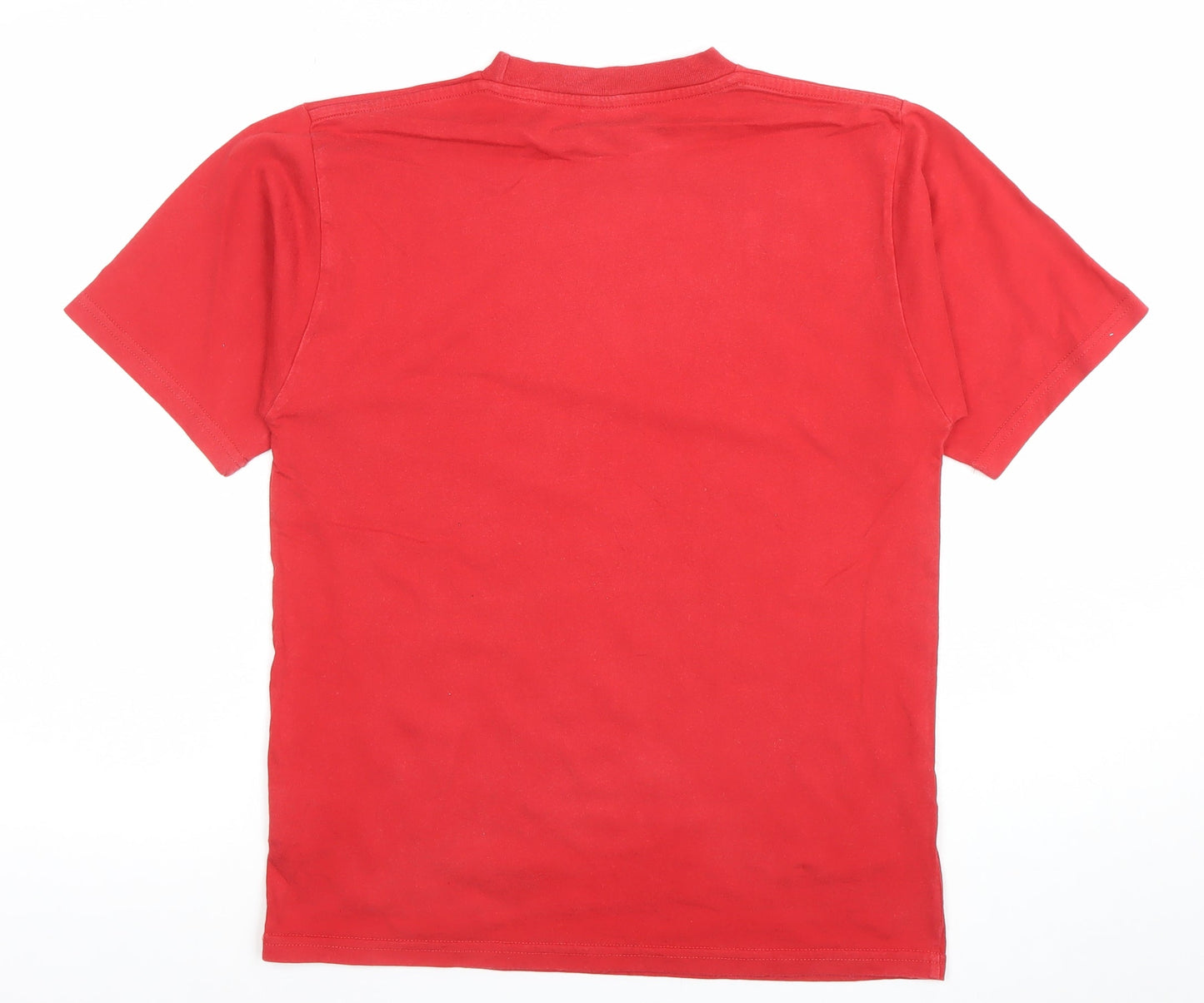 Quiksilver Teens Red Cotton Basic Graphic T-Shirt Size 14