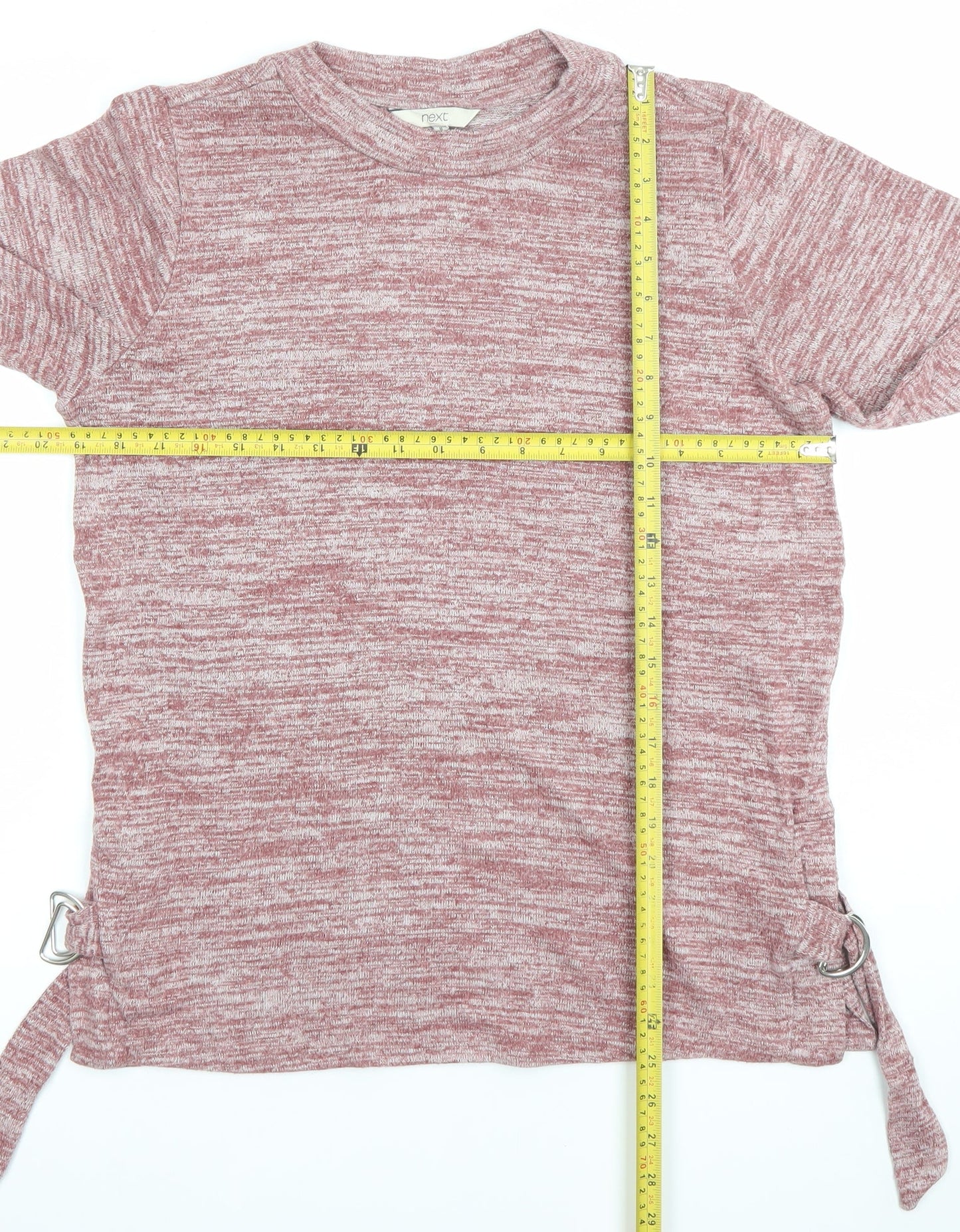 Next Women Pink Crew Neck Knit Pullover Jumper UK 8