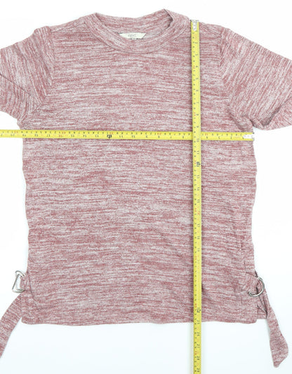 Next Women Pink Crew Neck Knit Pullover Jumper UK 8