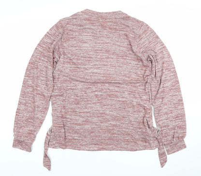 Next Women Pink Crew Neck Knit Pullover Jumper UK 8