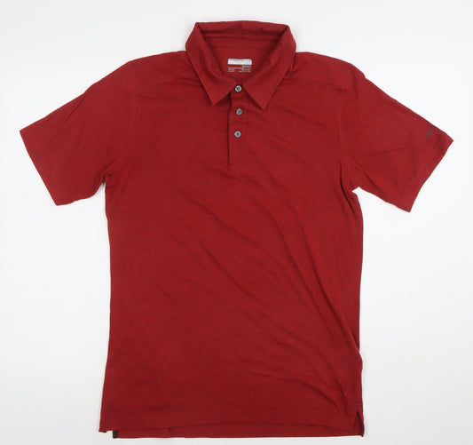 Marmot Men's Red Short Sleeve Polo Shirt Size S Regular Fit