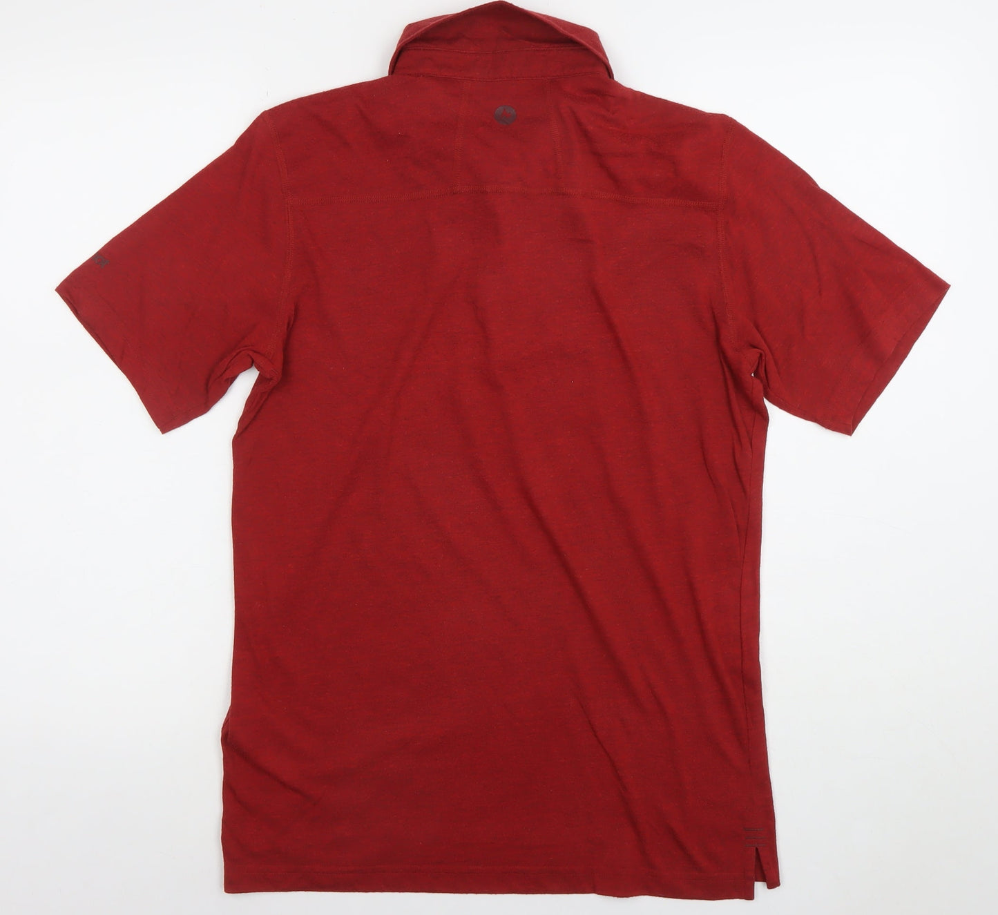 Marmot Men's Red Short Sleeve Polo Shirt Size S Regular Fit
