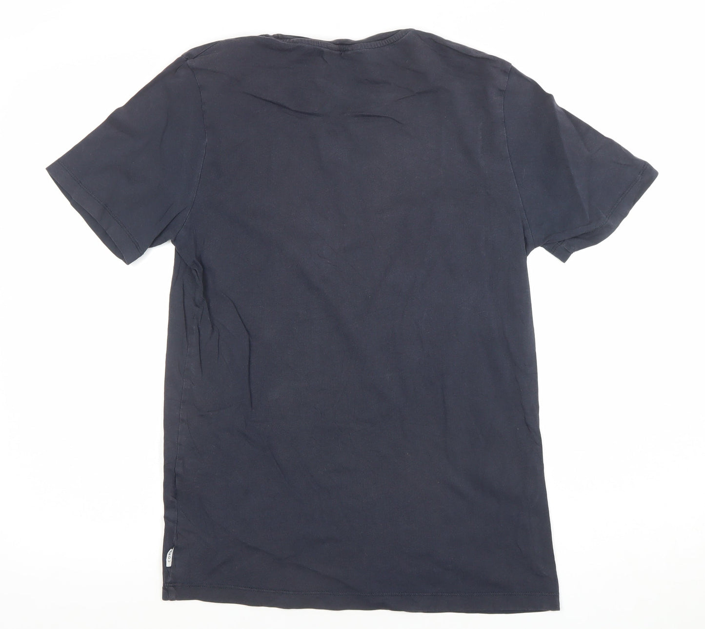 Jack & Jones Men's Black Graphic Print Cotton T-Shirt Size M
