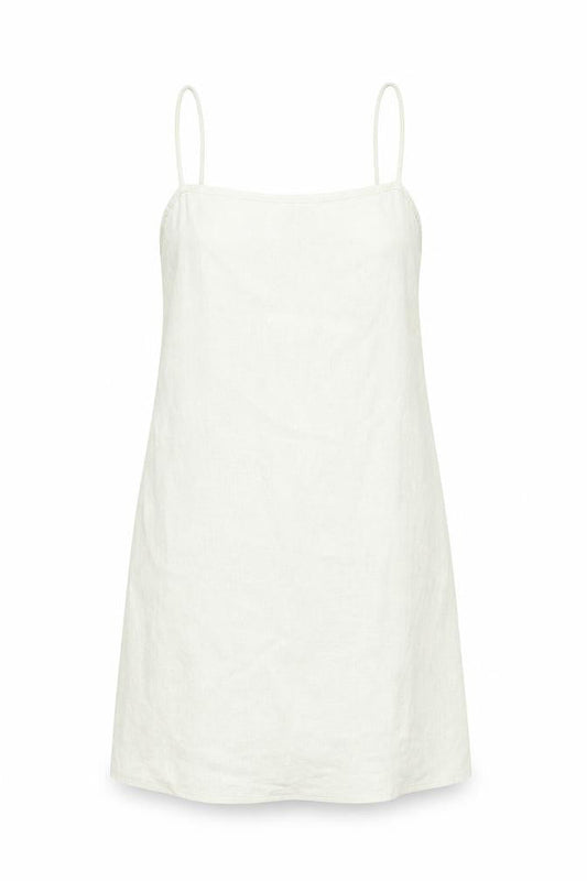 New Look Women Beige Size 14 Slip Dress Linen Blend Summer Lightweight