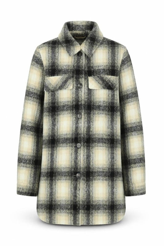 Next Men’s Beige Check Mid-Length Overcoat Wool Blend M