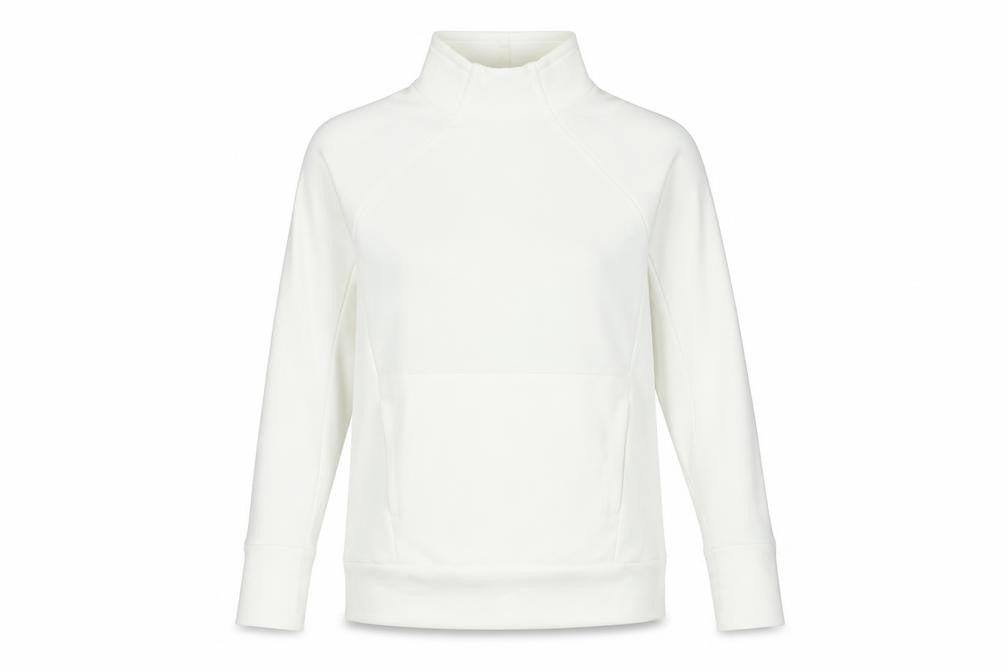 Fabletics Women's White Pullover Sweatshirt Size M Cotton Blend
