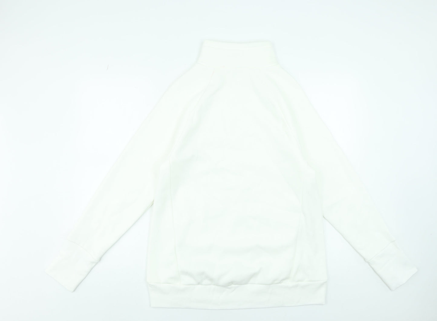 Fabletics Women's White Pullover Sweatshirt Size M Cotton Blend
