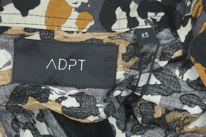 ADPT Women's Multicoloured Animal Print Button-Up Blouse XS