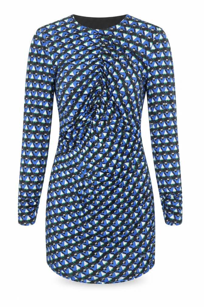 Zara Women's Multicoloured Geometric Bodycon Dress Size S