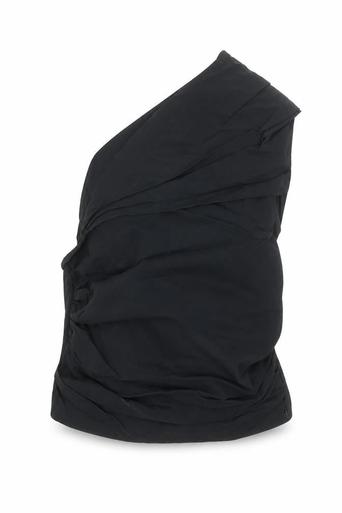 ZARA Women’s Black Ruffle Wrap Blouse Size 14 Sleeveless V-Neck