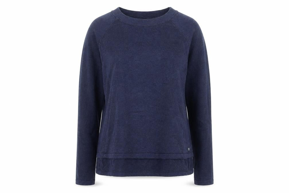 Bench Women Blue M Crew Neck Pullover Jumper Long Sleeve Knit