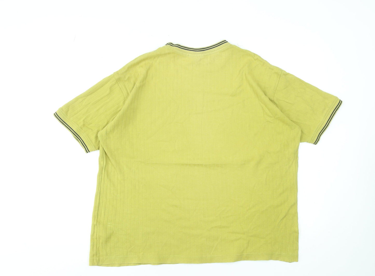 Petroleum Men's Green Cotton Crew Neck Short Sleeve T-Shirt Size L