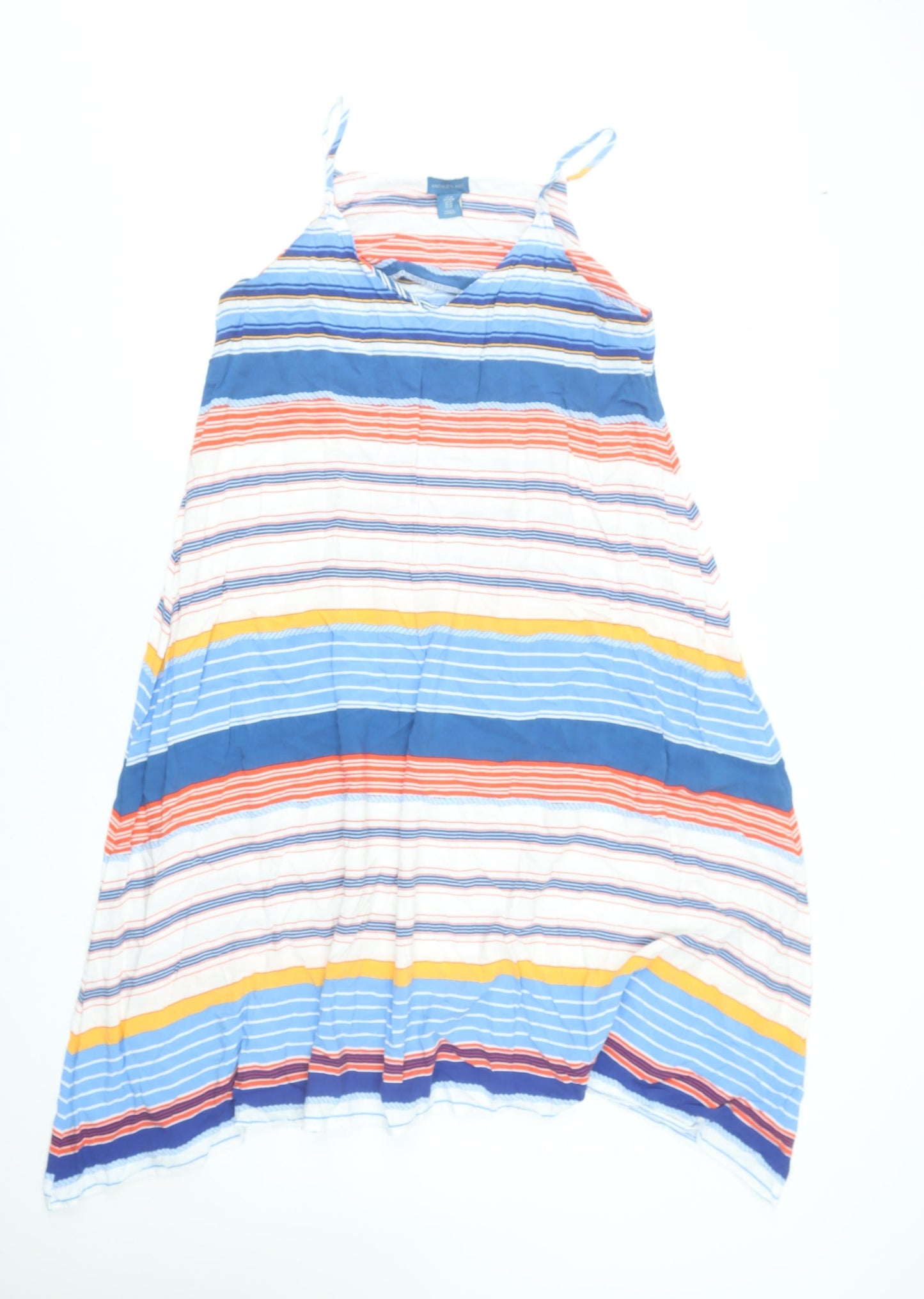 Antibes Blanc Women’s Multicoloured Rayon Midi Slip Dress Size M