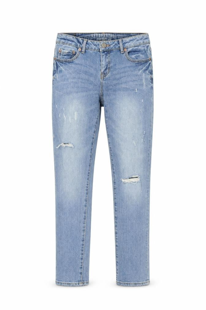 Aeropostale Women's Blue Distressed Skinny Jeans Size 6 Regular