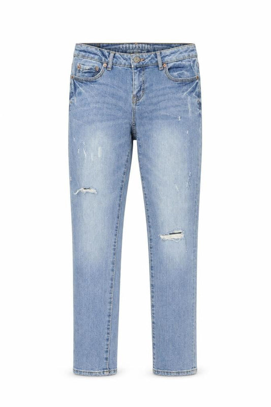 Aeropostale Women's Blue Distressed Skinny Jeans Size 6 Regular