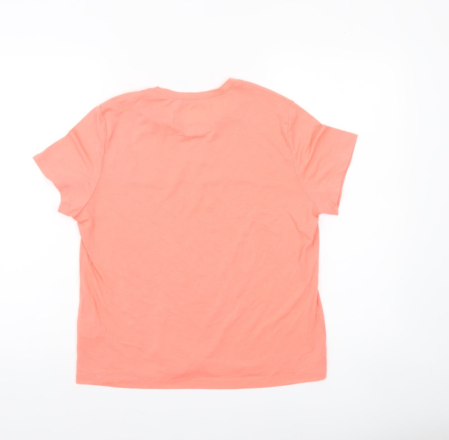 Reebok Womens Pink Short Sleeve Basic T-Shirt L Moisture Wicking