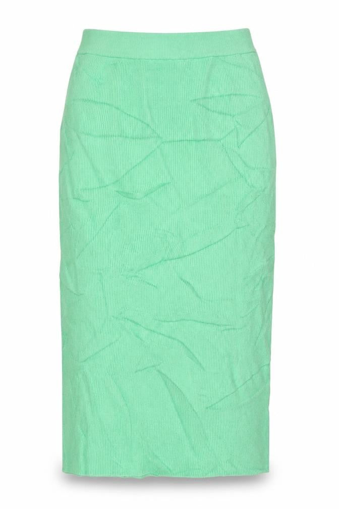 Marks & Spencer Women Green Knit Midi Pencil Skirt L