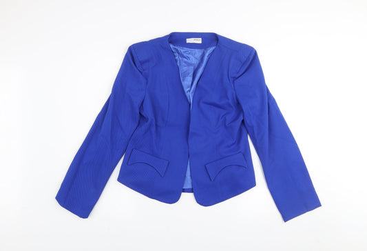 Marc Angelo Women's Blue Size 12 Blazer Jacket Smart Casual