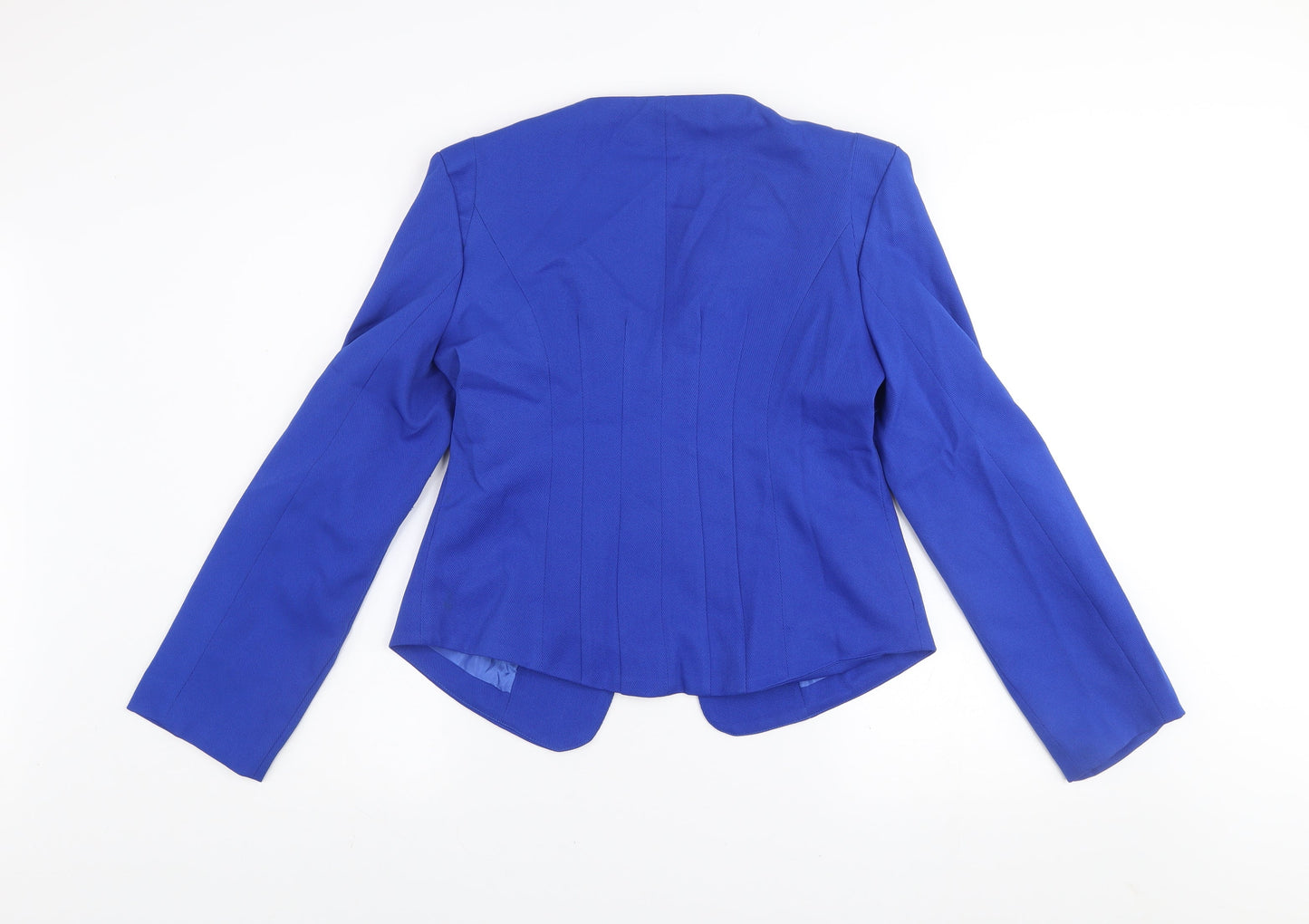 Marc Angelo Women's Blue Size 12 Blazer Jacket Smart Casual