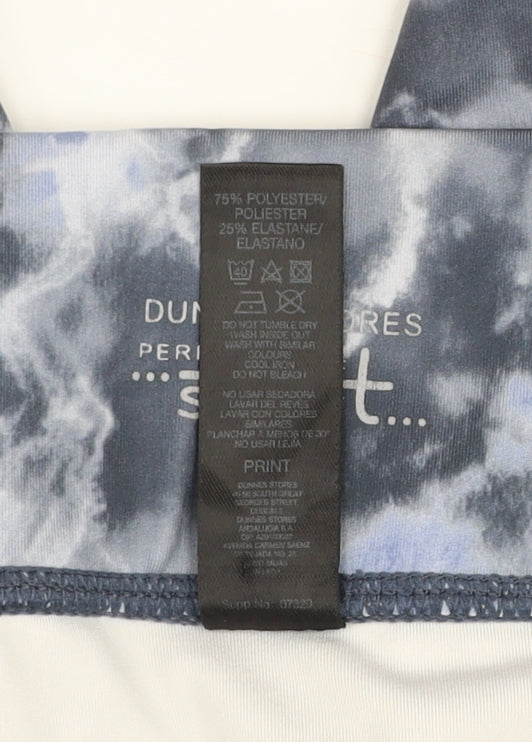 Dunnes Stores Women’s Grey Tie Dye Ankle Leggings L Performance Activewear