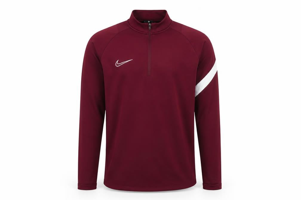 Nike Men's Red 1/4 Zip Dri-FIT Athletic Sweatshirt M