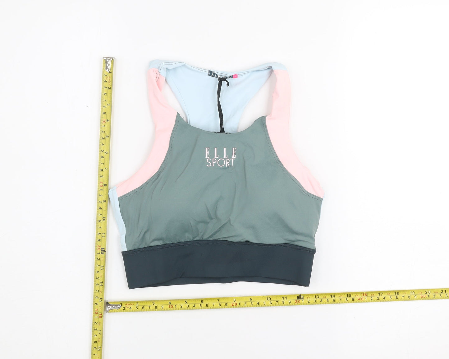 Elle Sport Women's Multicoloured Medium Sports Bra with Reflective Safety Technology