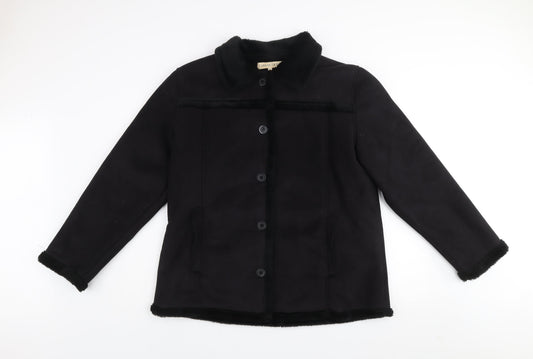 Carraig Donn Women’s Black Lined Mid-Length Coat XL