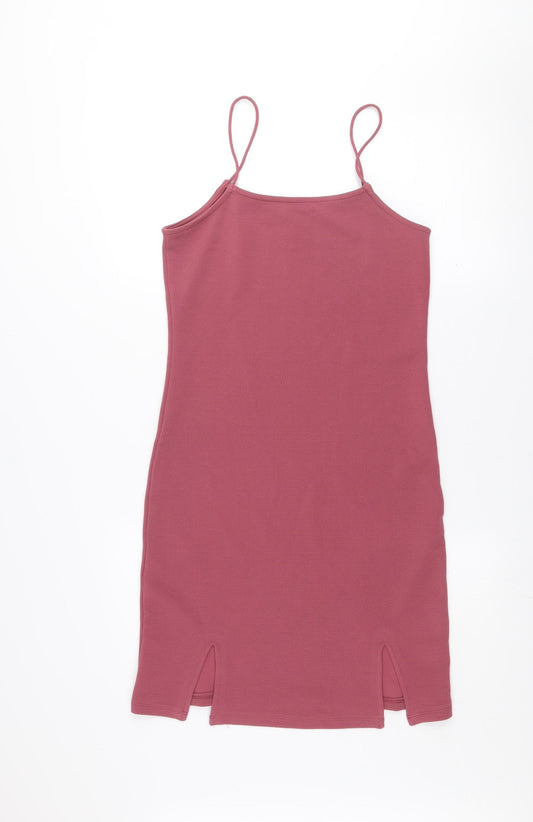 Vero Moda Women’s Pink Slip Dress S Stretch Jersey Casual