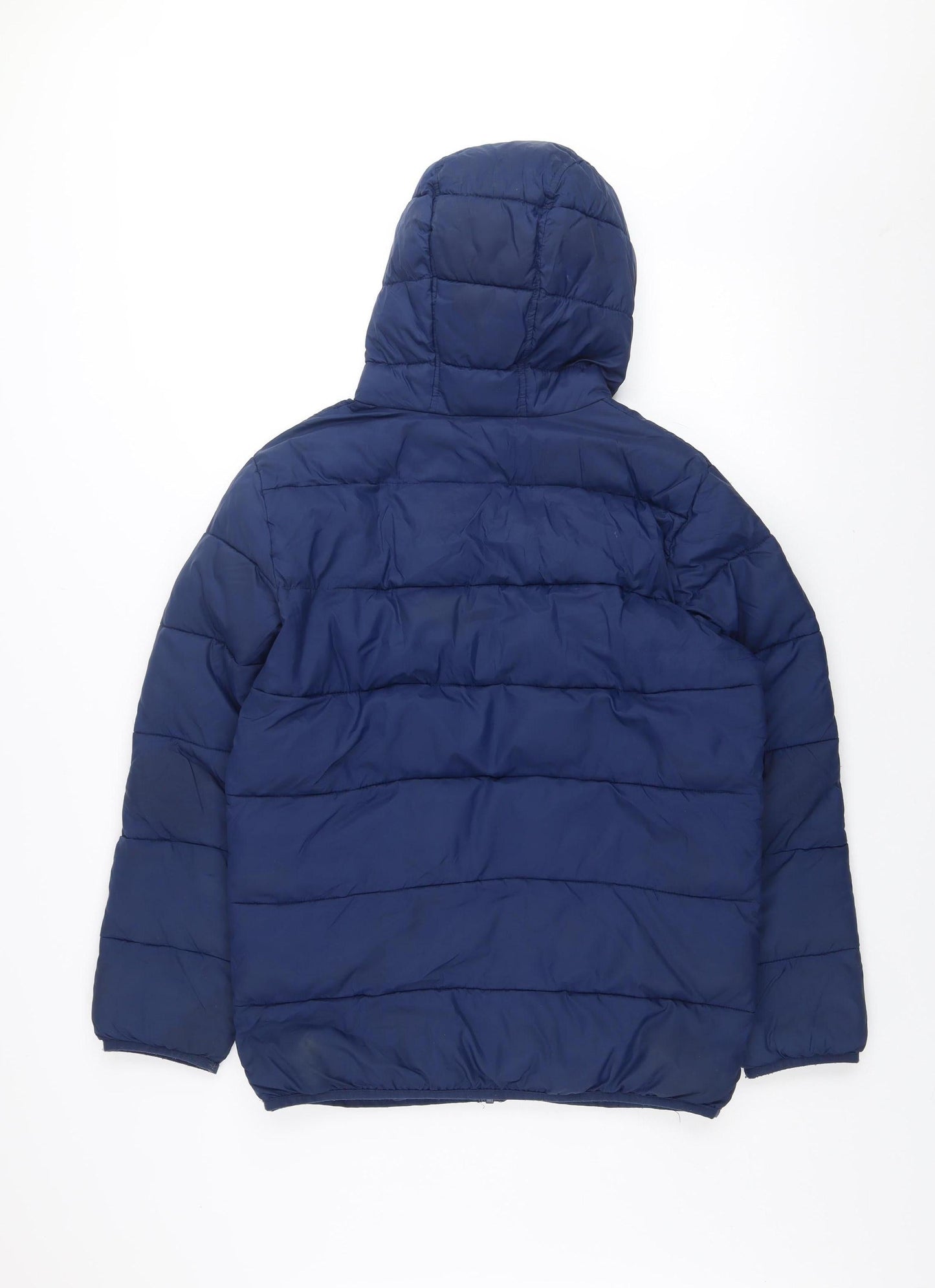 Under Armour Boys Blue Hooded Puffer Jacket 14 Years Winter Coat
