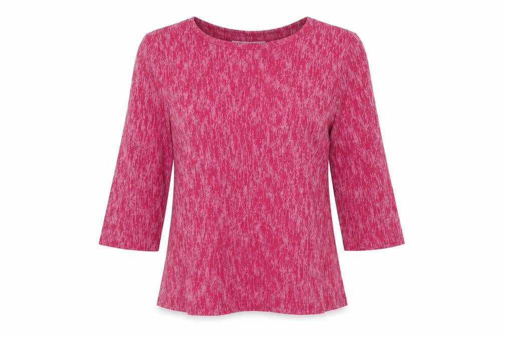 Honor Millburn Womens Pink 3/4 Sleeve Classic Knit Top Size 10