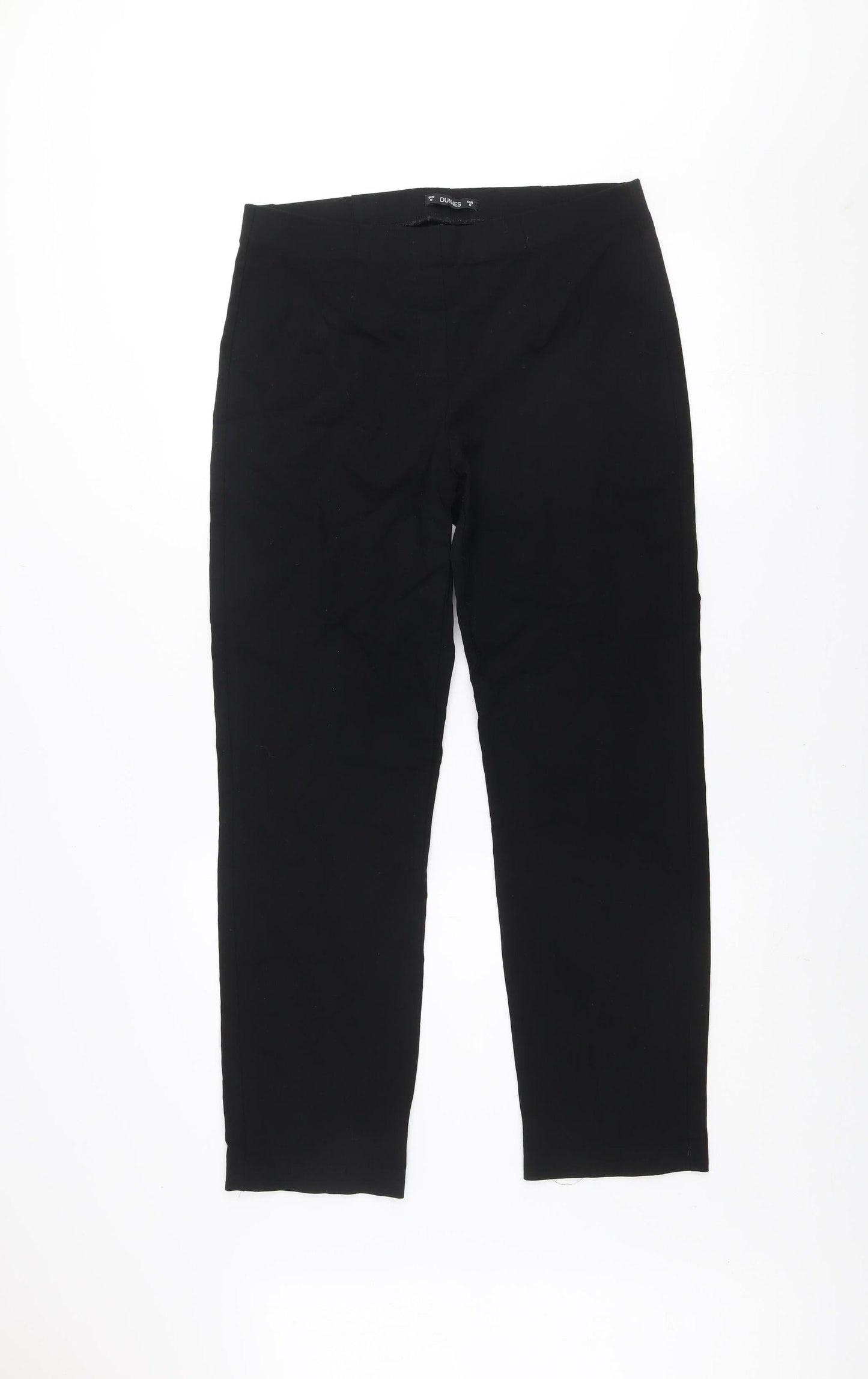 Dunes Women's Black Stretch Slim Fit Trousers Size M