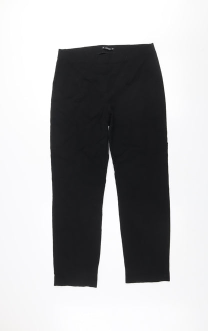 Dunes Women's Black Stretch Slim Fit Trousers Size M