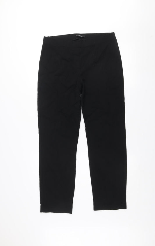 Dunes Women's Black Stretch Slim Fit Trousers Size M