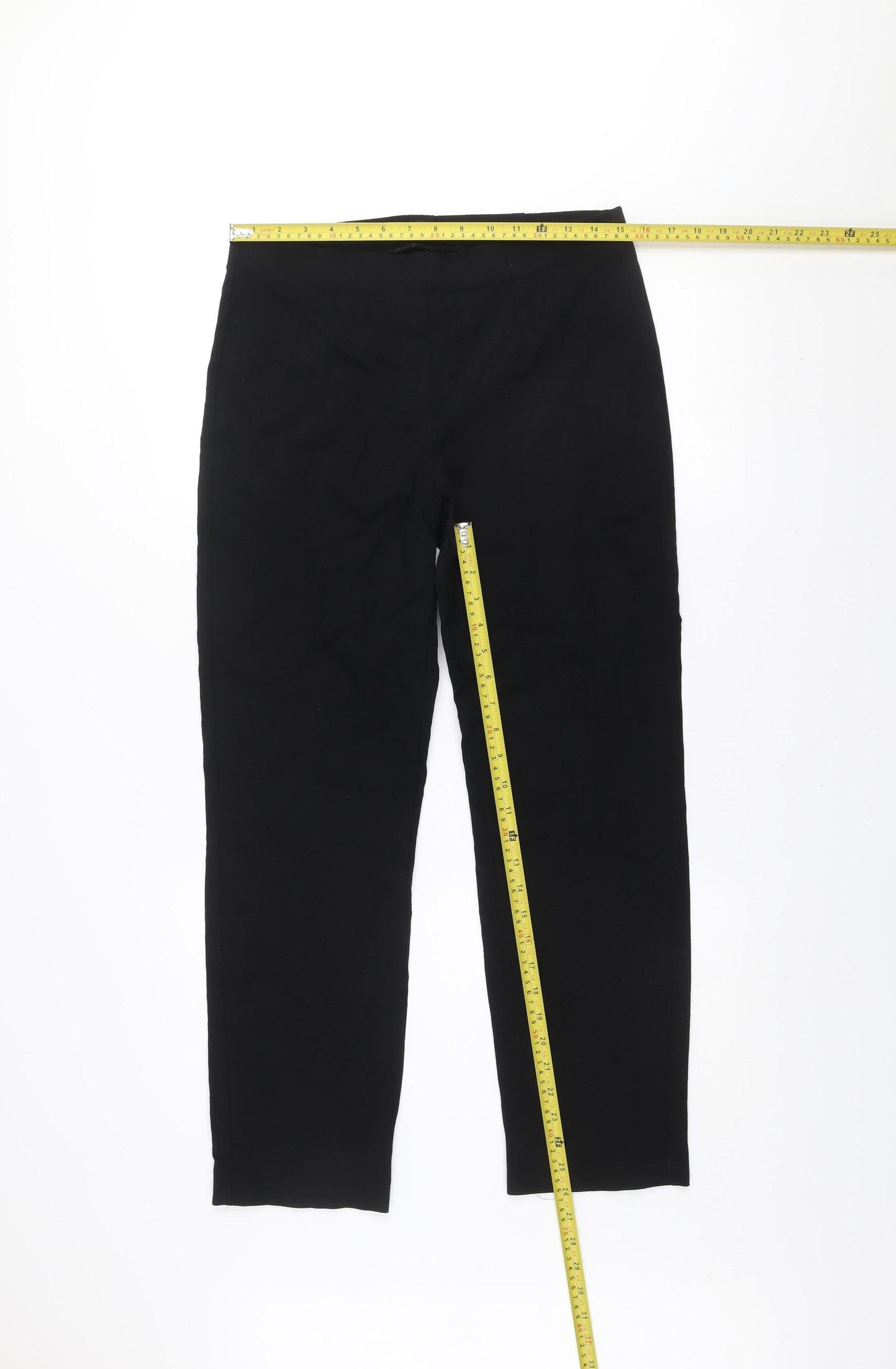 Dunes Women's Black Stretch Slim Fit Trousers Size M